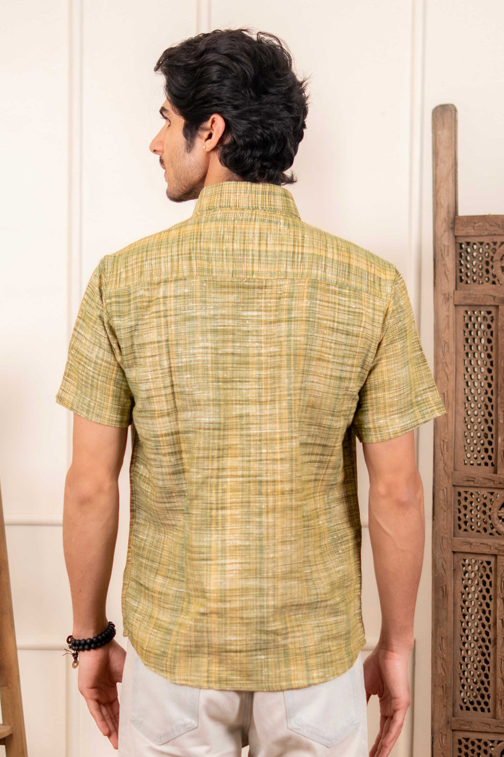 The Rustic Muddy Green Handwoven Shirt