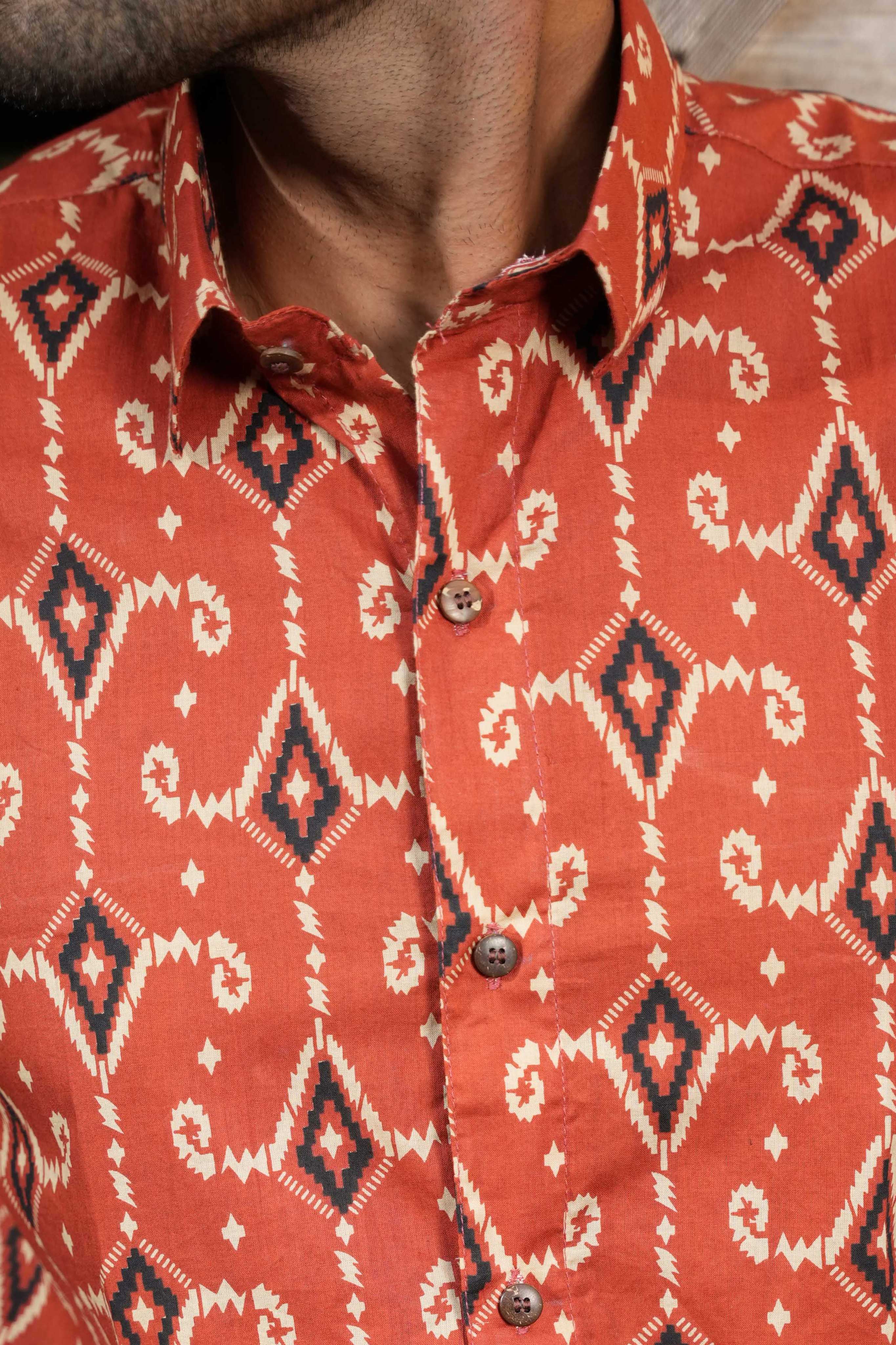 The All Over Ikat Print Shirt