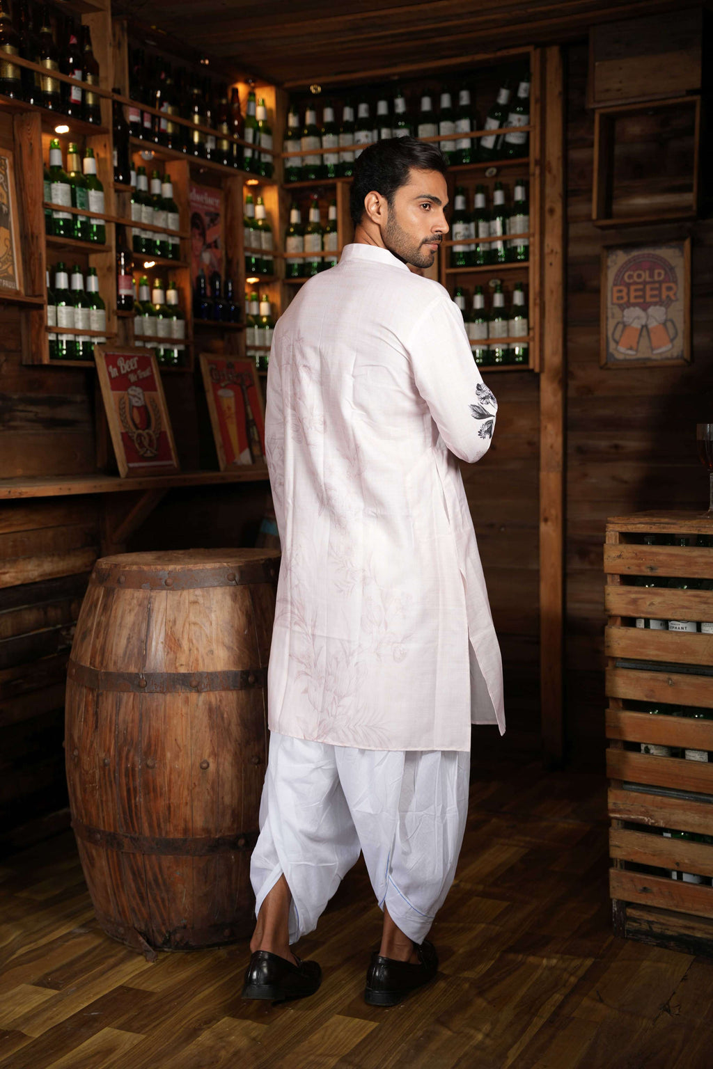 The Midnight Flower Trail Long Kurta