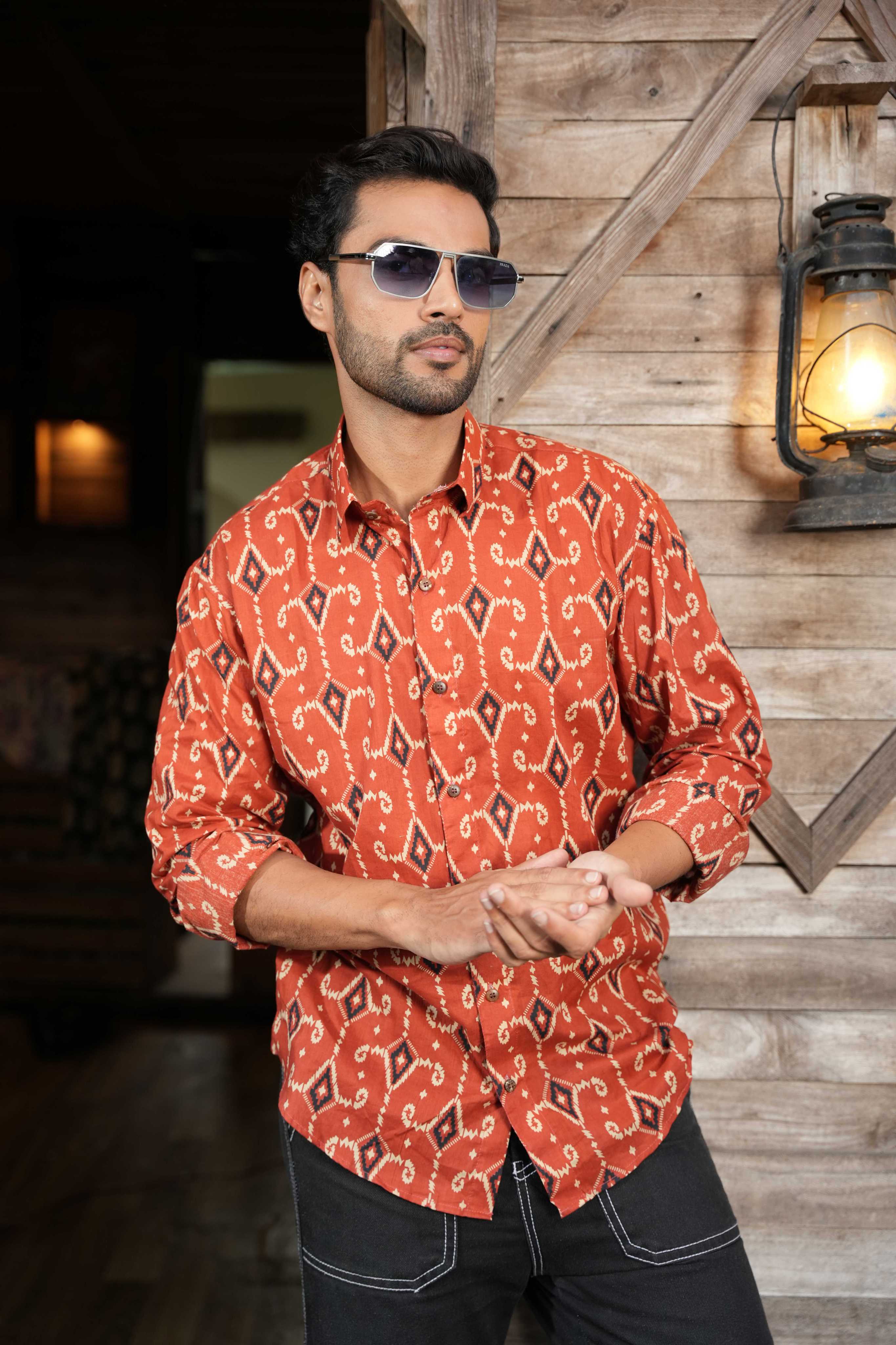 The All Over Ikat Print Shirt