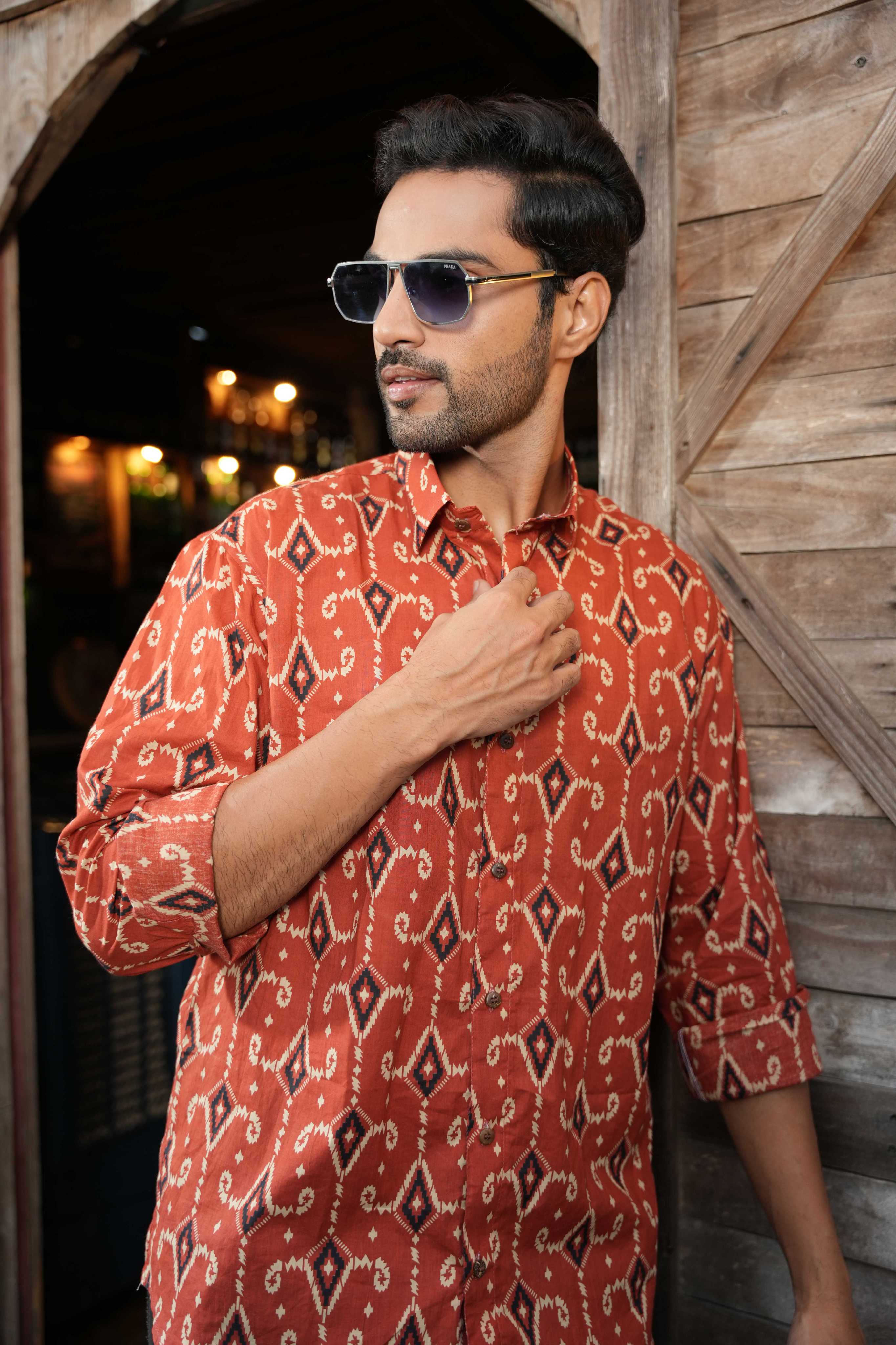 The All Over Ikat Print Shirt