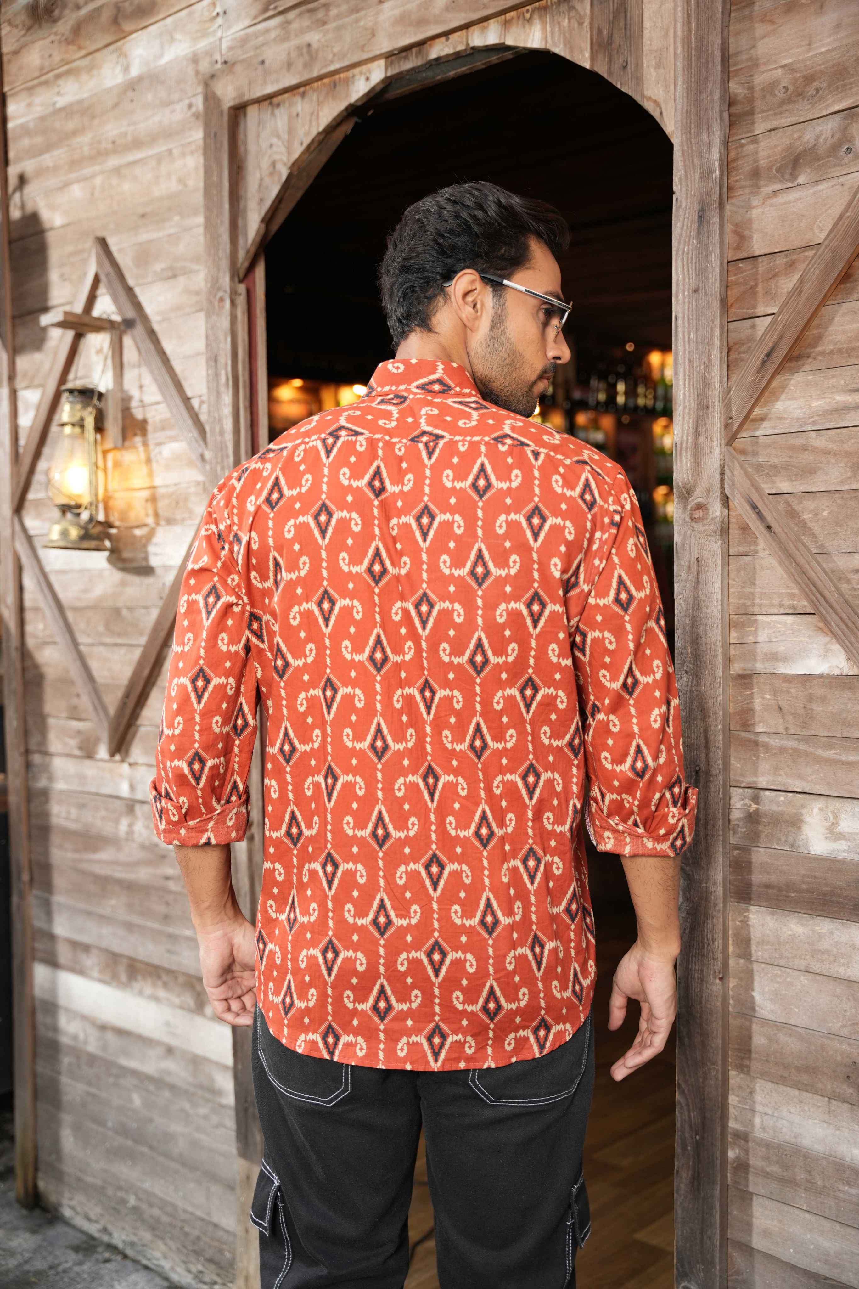The All Over Ikat Print Shirt