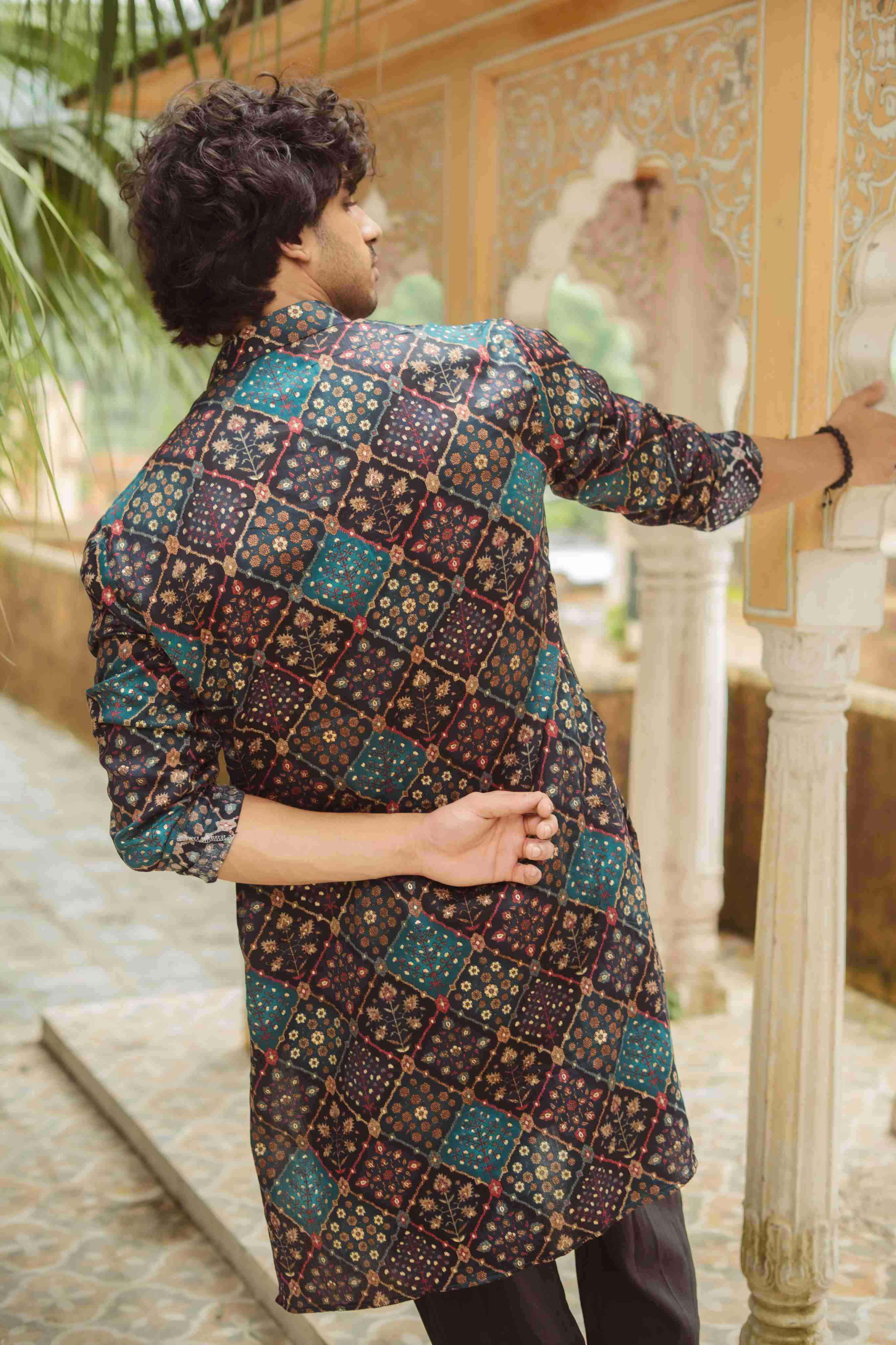 The Floral Patchwork Long Kurta