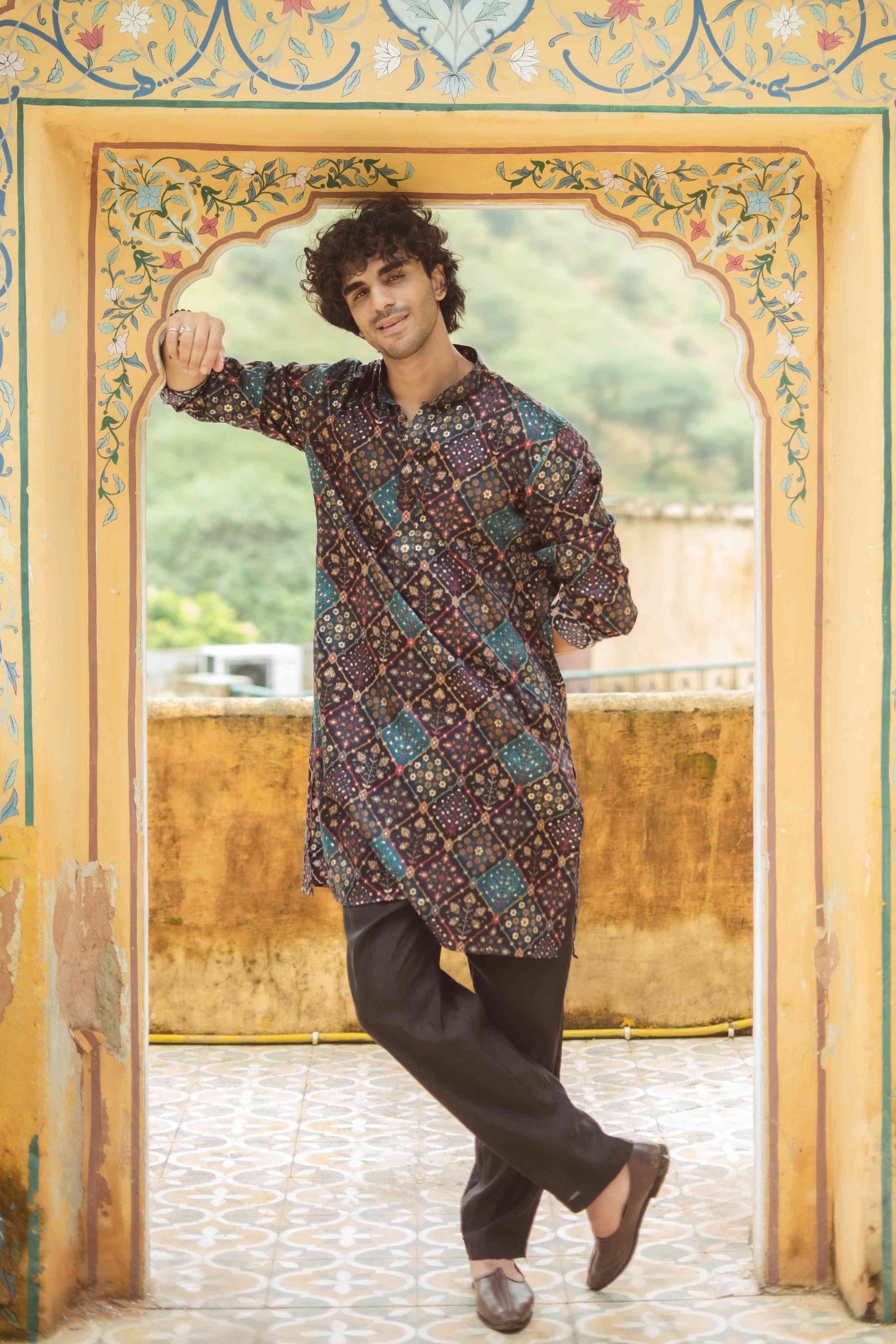 The Floral Patchwork Long Kurta