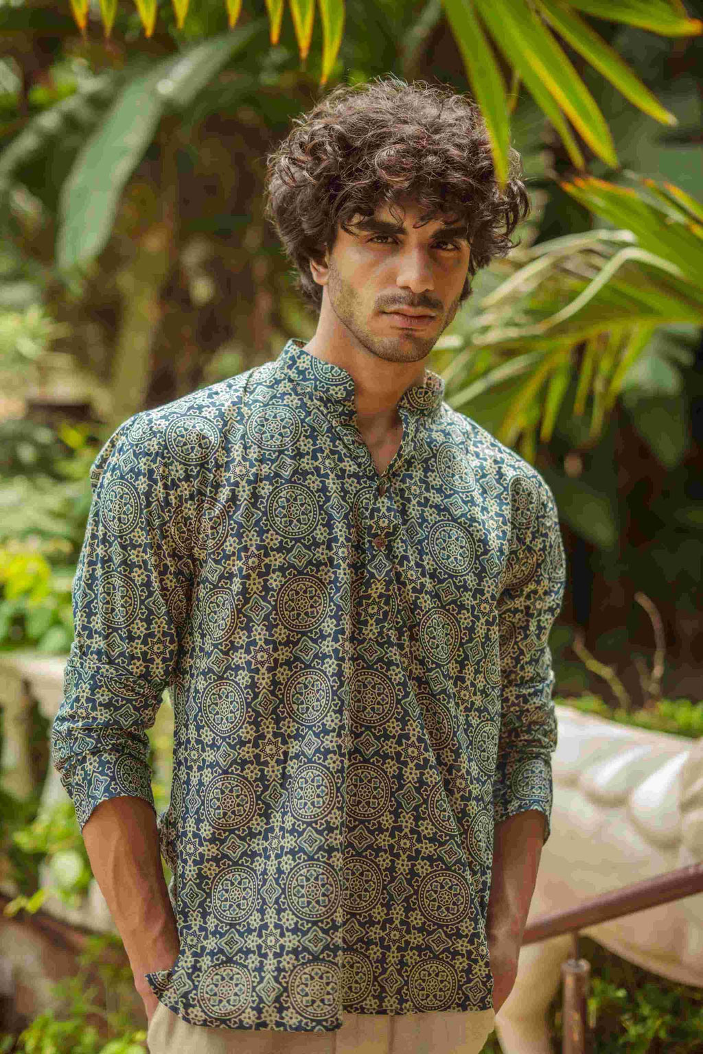 The Mandala Block Print Short Kurta