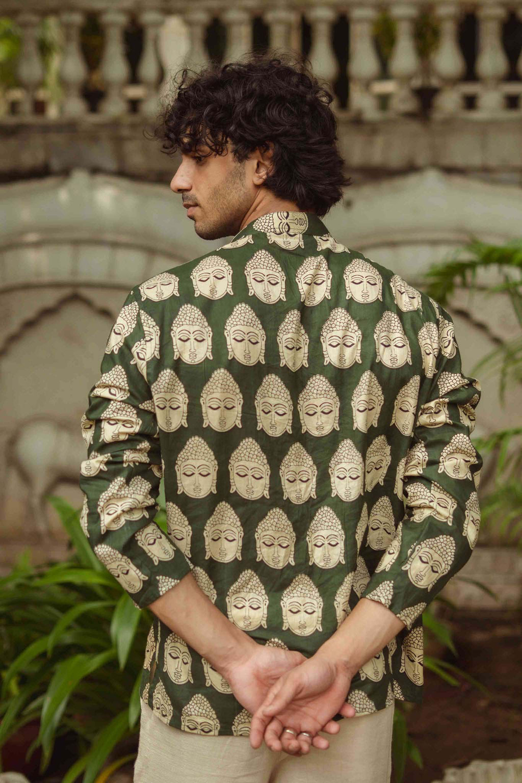 The Mystic Buddha Print Short Kurta