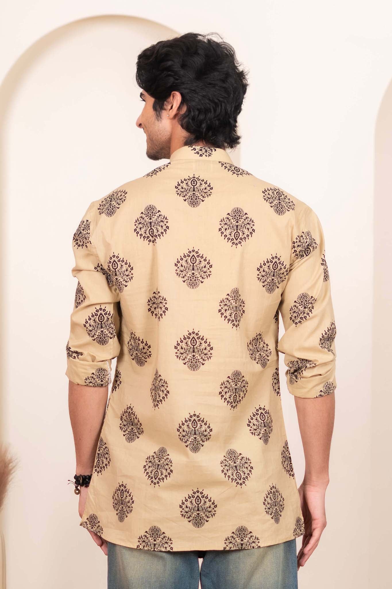 The Sandstone Ethnic Motifs Short Kurta