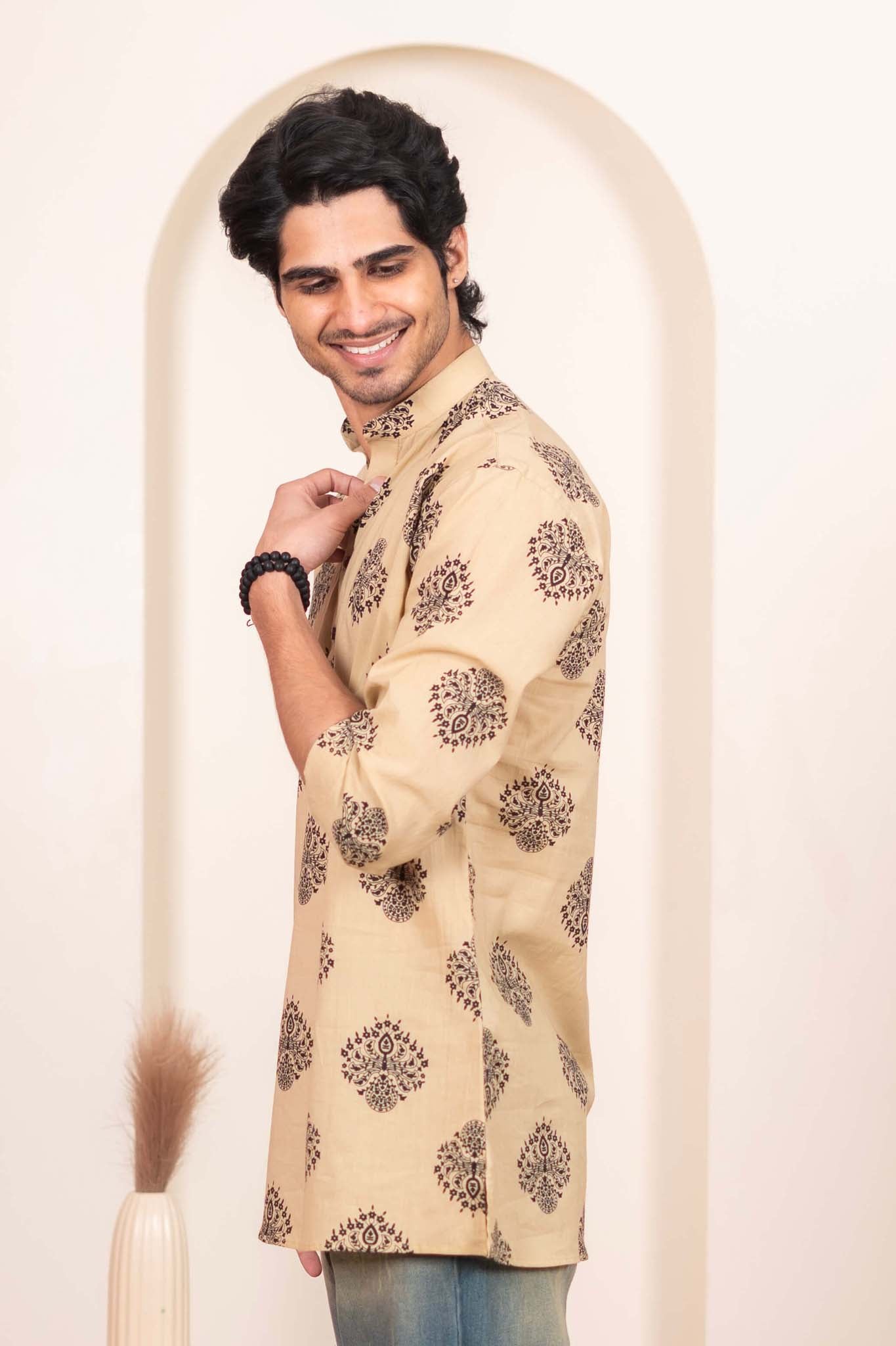 The Sandstone Ethnic Motifs Short Kurta