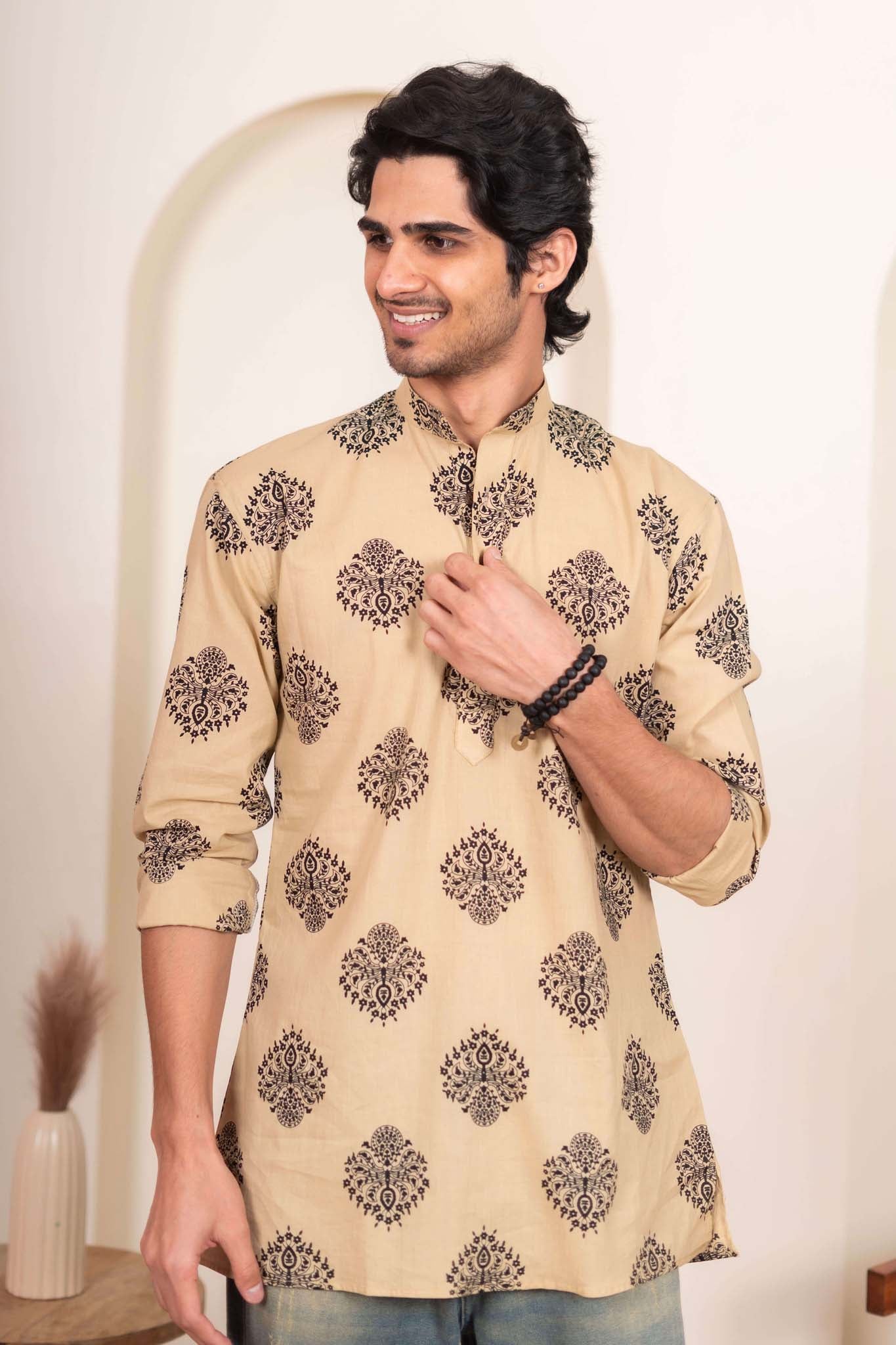 The Sandstone Ethnic Motifs Short Kurta